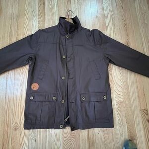 Men's Brown/Gray Field Jacket 100% Cotton